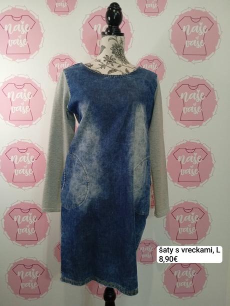 Šaty s vreckami, l