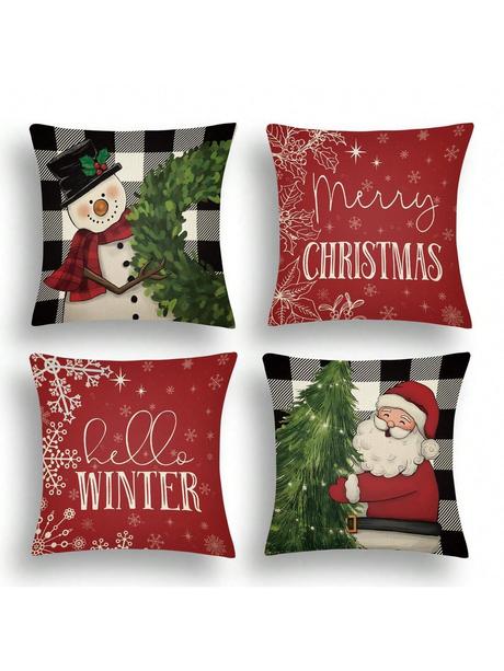Obliečky na vankúše vianoce 4 pack poštovné zdarma,