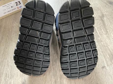 Mazurek obuv zimná modro-šedá kožená 23 15cm, 23