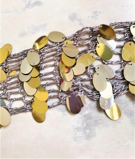 Spoločenská trblietavá šatka na krk/šálik, 