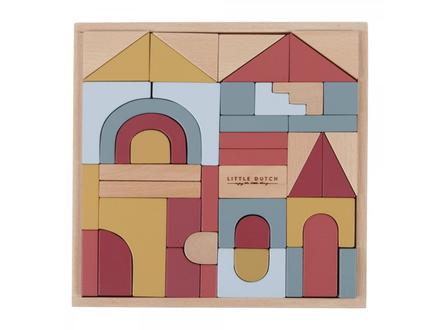 Little dutch stavebnicové kocky pure & nature,