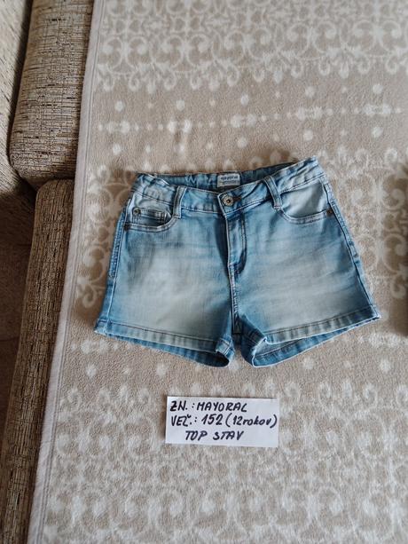 Dievčenské riflové kraťasy zn.mayoralvel.152, mayoral,152