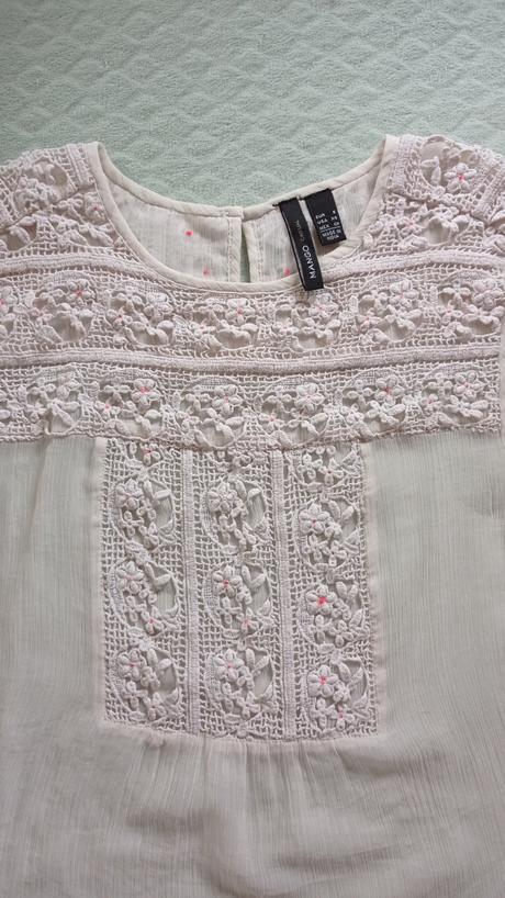 Blúzka, top s cipkou, mango,s
