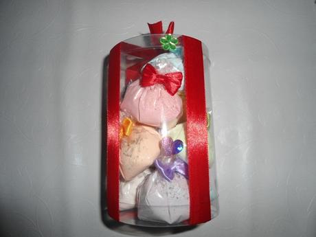 10x šumivý púder v darčekovom balení, 