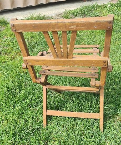 Retro skladacia stolička pre deti, 