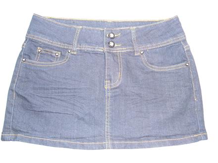 Rifľová sukňa v top stave, m