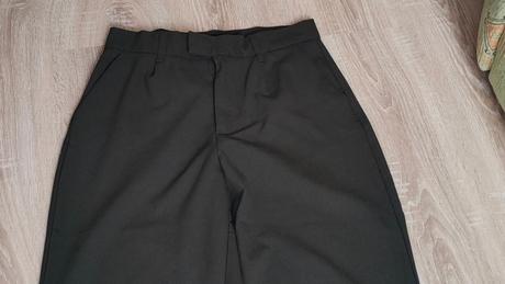 Tmavozelené nohavice, pull&bear,xs