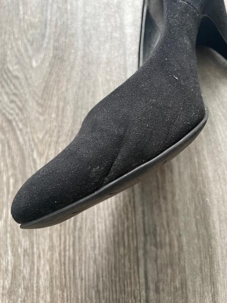 Semišové elegantné čierne lodičky, graceland,40