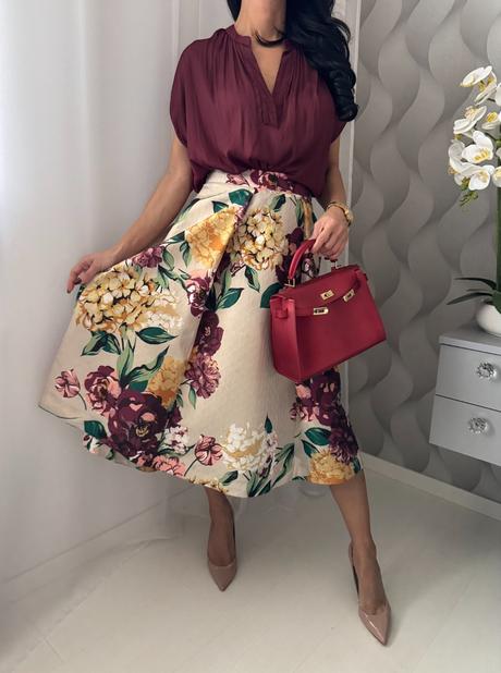 Autograph - kvetinová sukňa, marks & spencer,s