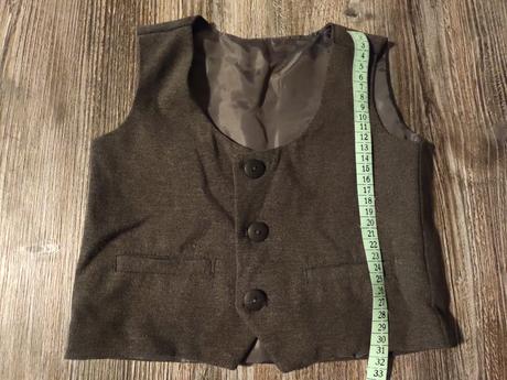 Elegantný komplet nohavice vesta, 98