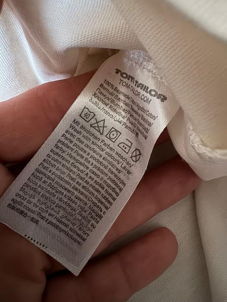 Kremove bavinene tricko, tom tailor,176