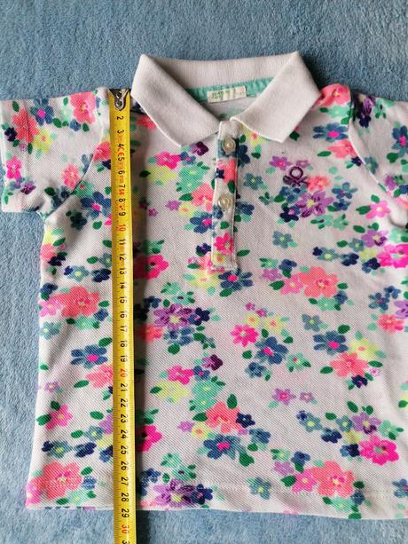 Kvietkovane tričko, benetton,74