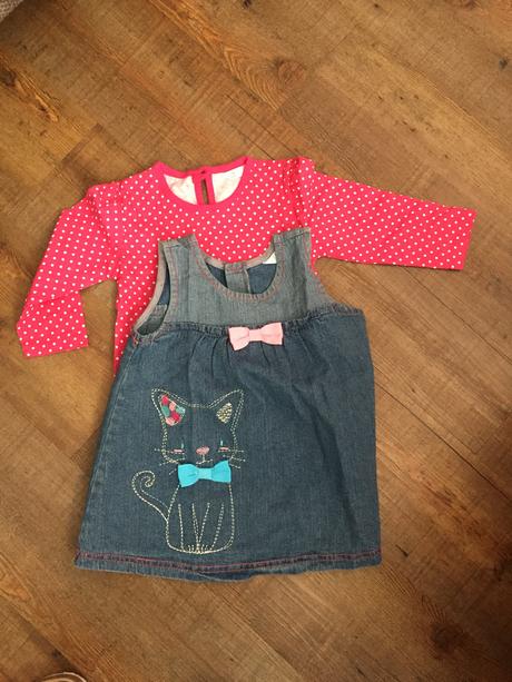 Riflove saty plus tričko, pepco,74