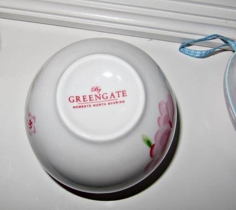 Green gate veľkonočné porcelánové vajíčko, 