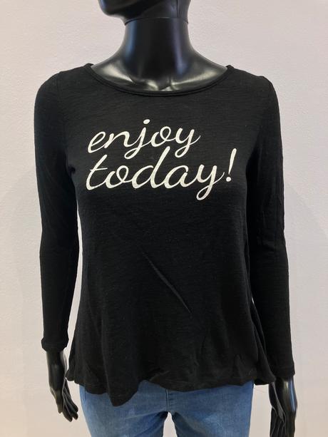 Dámsky sveter s nápisom čierny (xs), terranova,xs