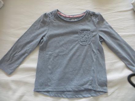 Bledomodrá bavlnená blúzka, f&f,98