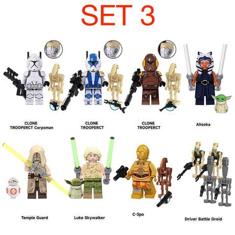 Rôzne figúrky star wars 2 (8ks),