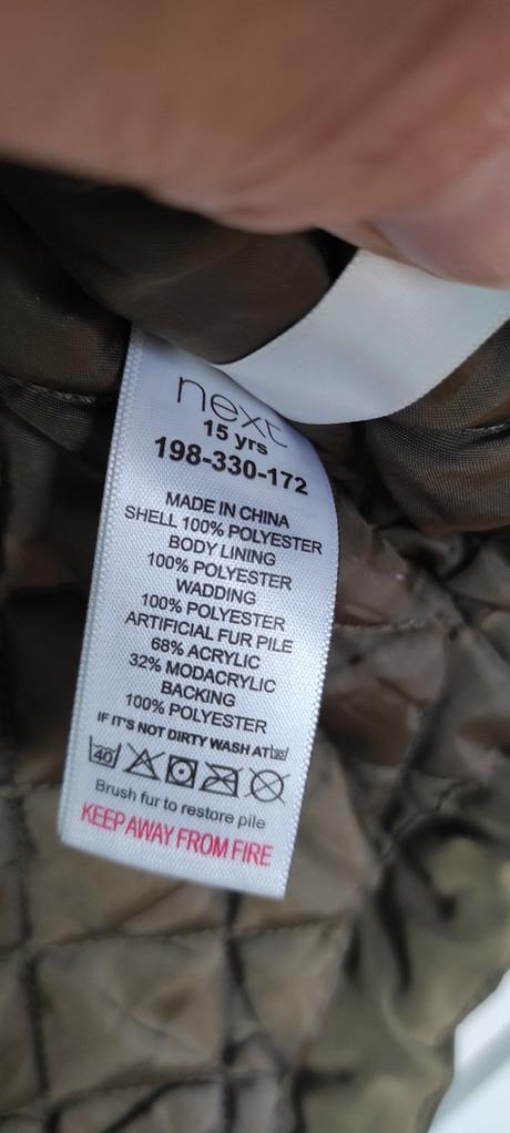 Dievčenská dlhšia zimná bunda - parka, next,170
