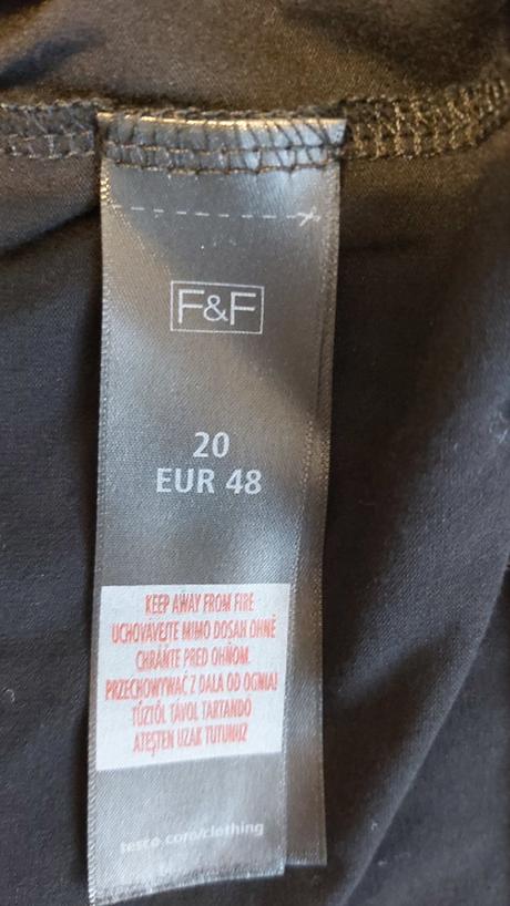 Čierne dlhé šaty 48, f&f,48