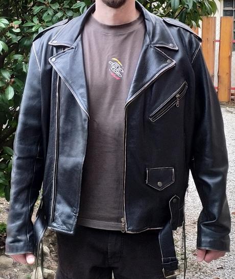 Pánsky kožený kabát, xl