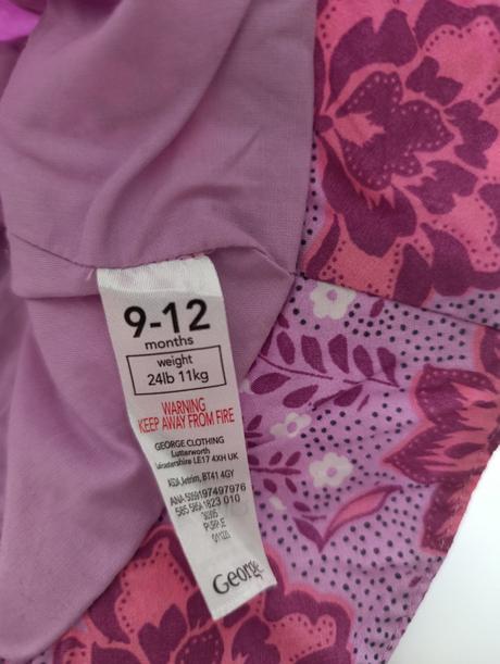 Klobúk pre dievčatko fialový 9-12 mesiacov, george,80