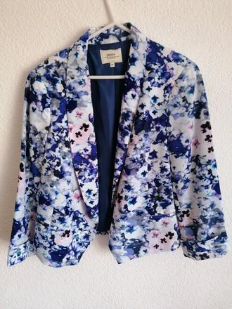 Kvetinové sako, papaya,44