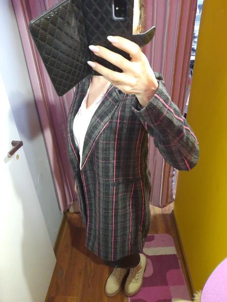 Krásny prechodný kabát nový, s vysačkou, sinsay,xs