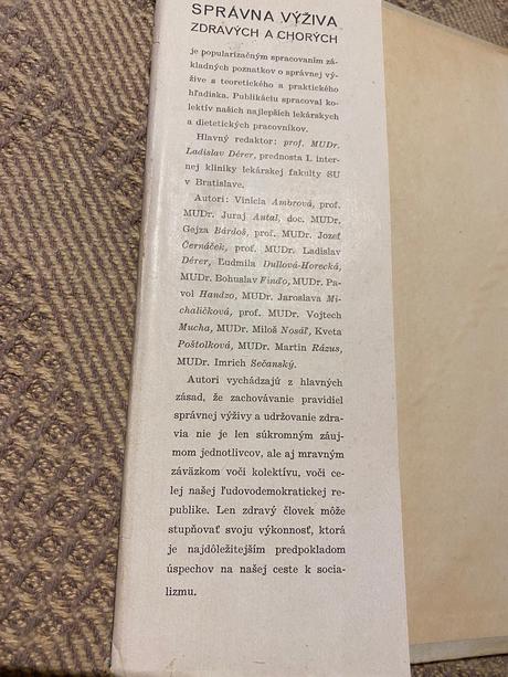 Správna výživa zdravých a chorých tatran 1951, 
