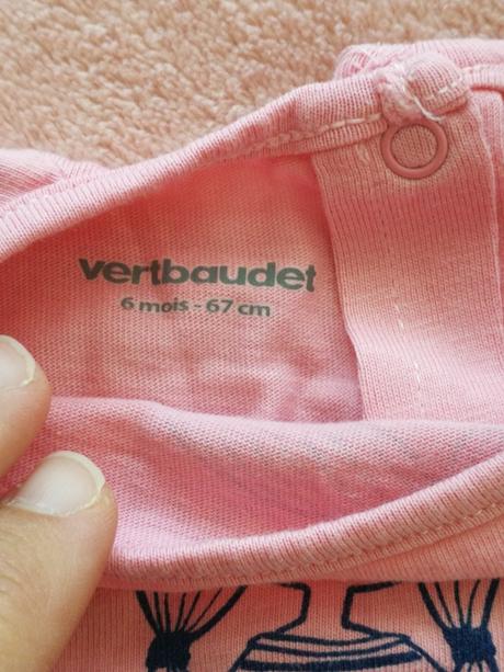 Tričko s volanikom, vertbaudet,74