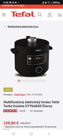 Multifunkčný elektrický hrniec ztefal, tefal