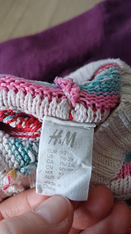 Štrikovaný sveter na gombíky h&m 92, h&m,92