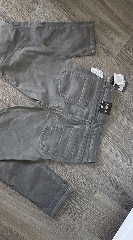 Šedé štýlové nohavice, 36