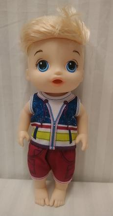 Baby alive blonďatý chlapec, hasbro, 33 cm, 