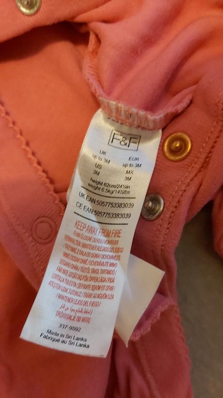 2 ks overal/pyžamko 62, f&f,62