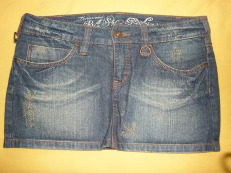 Riflová sukňa, terranova,s