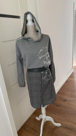 Dámska nenosená mikina-šaty v jednom, uni, l