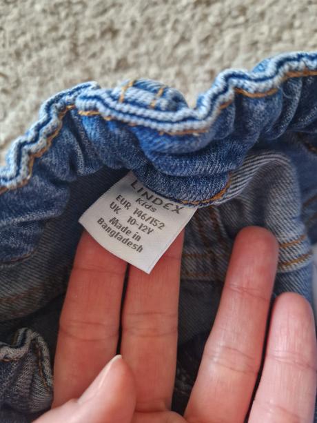 Riflová sukňa, lindex,146