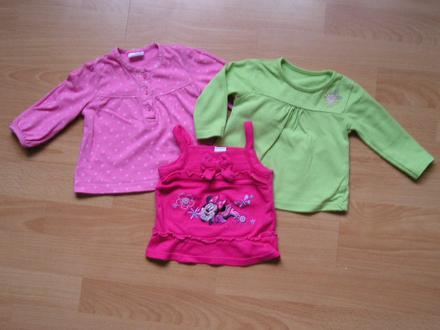 3x tričko pre kočku, 0-3 - cena spolu, 50–62