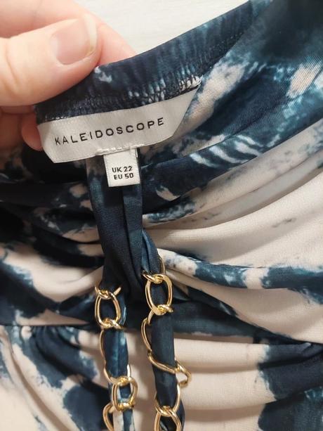 Šaty s optickým vzorom kaleidoscope veľ. 22/50, 5xl