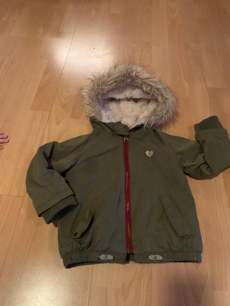 Dievcenska zimna bunda zara s kozusinou, zara,92