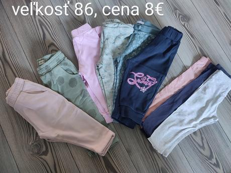 Dievčenské nohavice 86, f&f,86