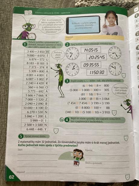 Matematika pre štvrtákov - zbierka úloh, 