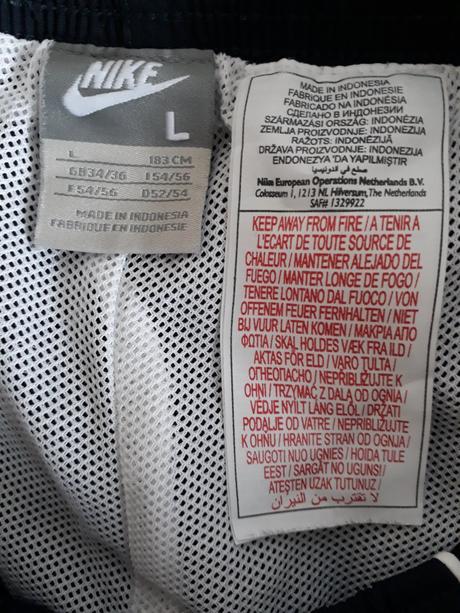 3/4 športové nohavice nike, l