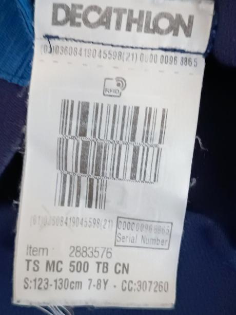 Tričko s krátkym rukávom, decathlon,122