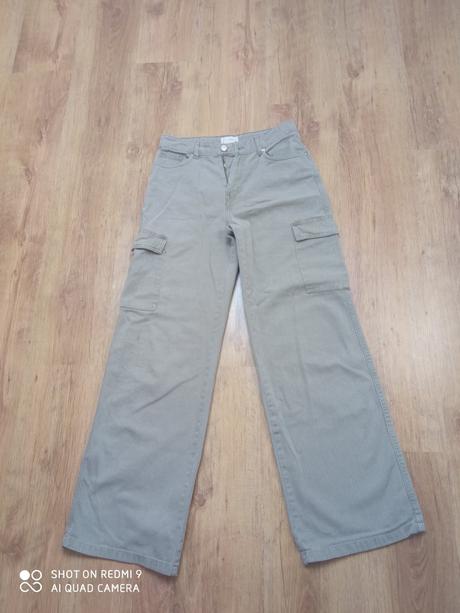 Široké rifle, denim,38