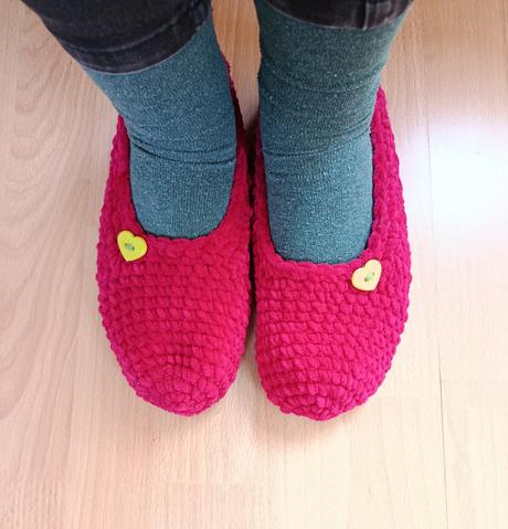 Háčkované papučky, 41