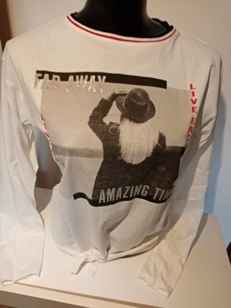 Bavlnené tričko so zaväzovanim, 158