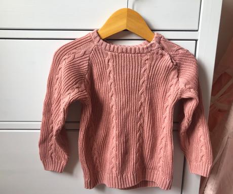 Ružová/lososová pleteninová súprava 92, 92