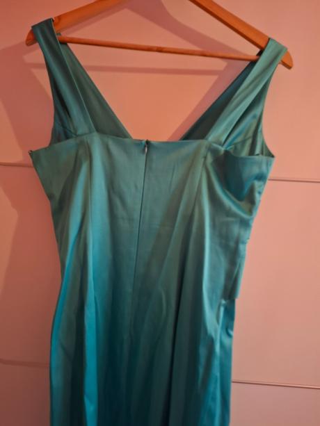 Puzdrove tyrkysové šaty, 40