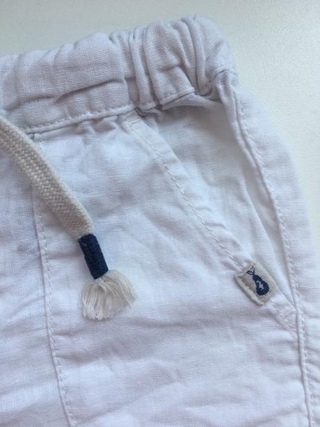 Ľanové nohavice, h&m,92